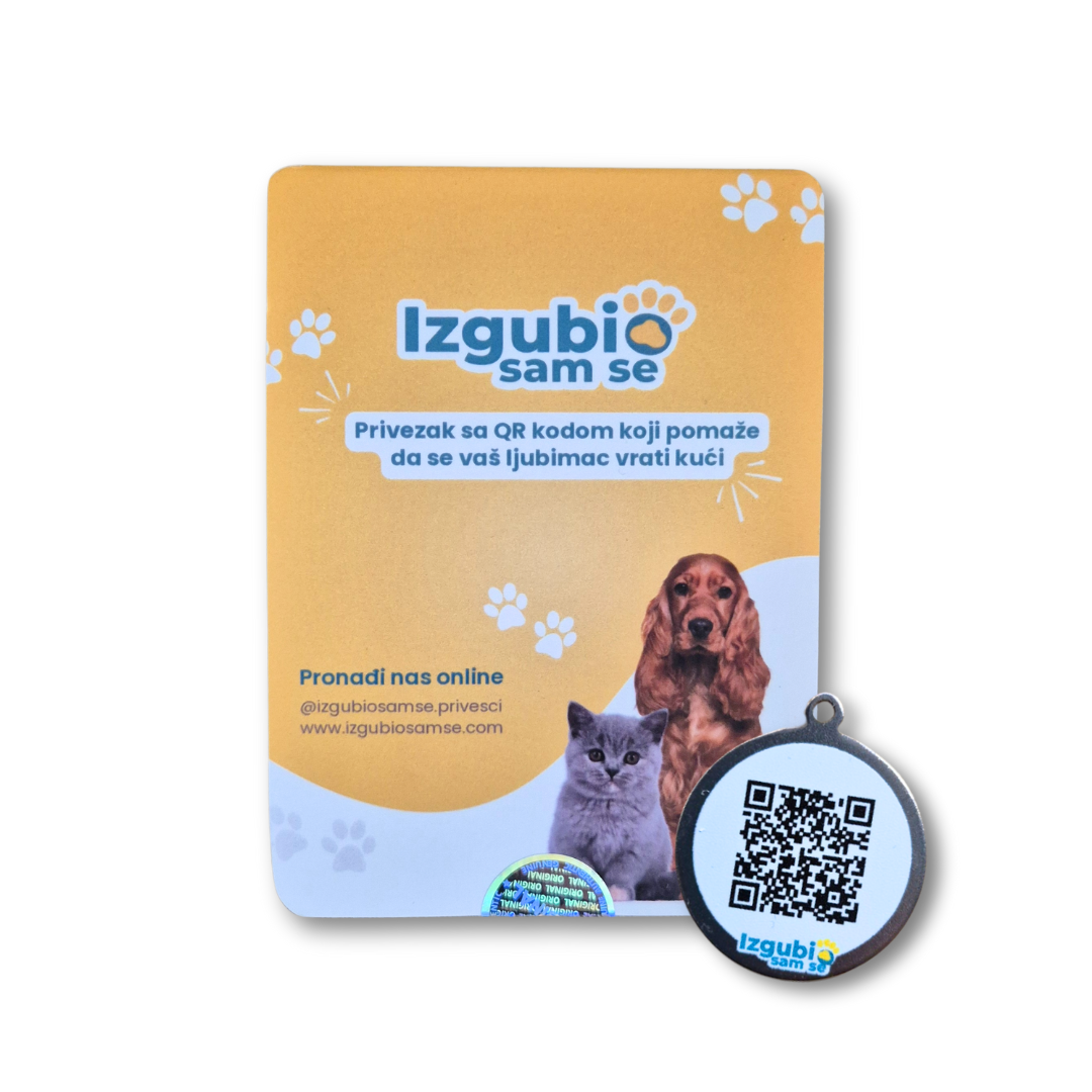 Digitalni Privezak sa Elektronskim Podacima Vlasnika Ljubimca